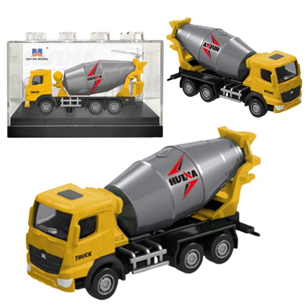 Kolekcinis Huina Geltonos Betono Maišyklės Modelis 1:80