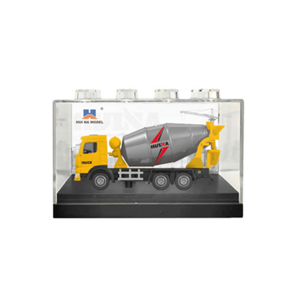 Kolekcinis huina geltonos betono maišyklės modelis 1:80