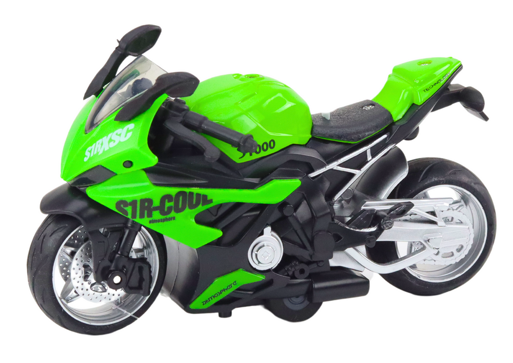 Sportinis motociklas su trinties pavara, 3 spalvos