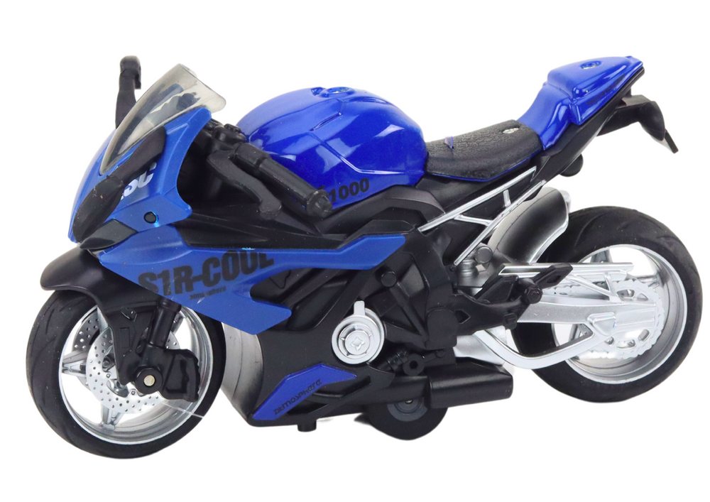 Sportinis motociklas su trinties pavara, 3 spalvos