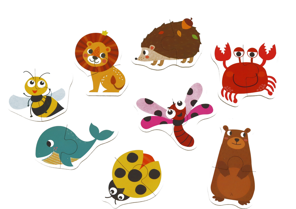 Dėlionė su gyvūnais Learning English Lean Toys, 48 d.