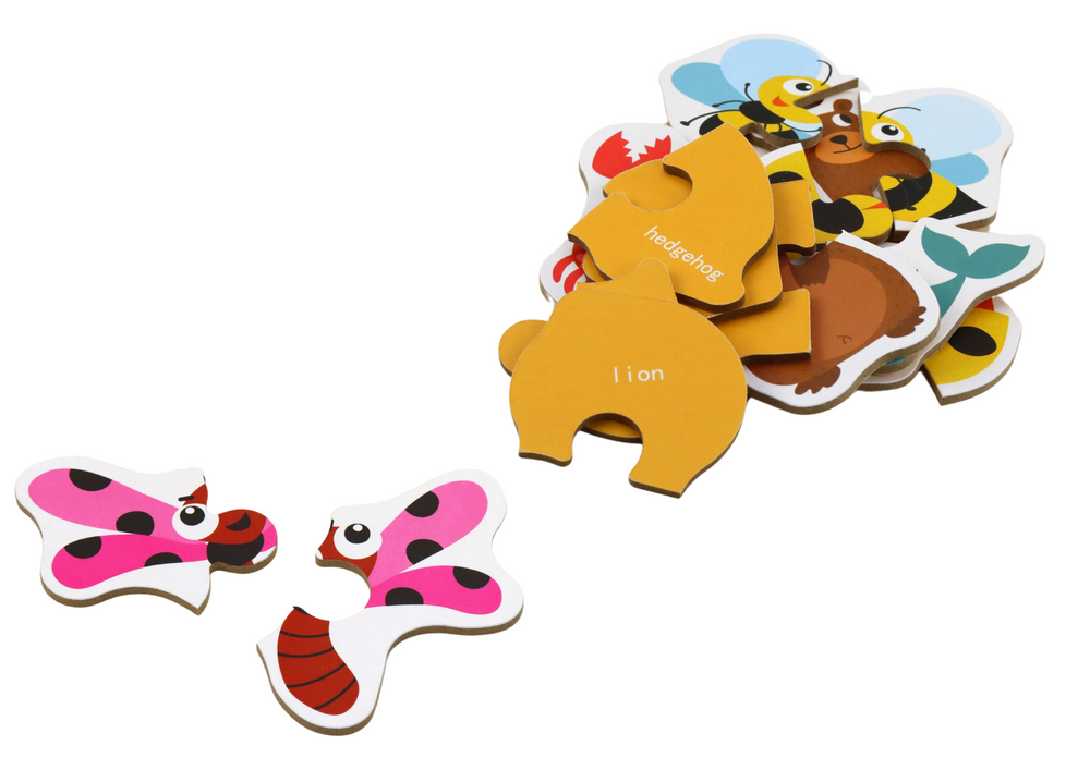 Dėlionė su gyvūnais Learning English Lean Toys, 48 d.