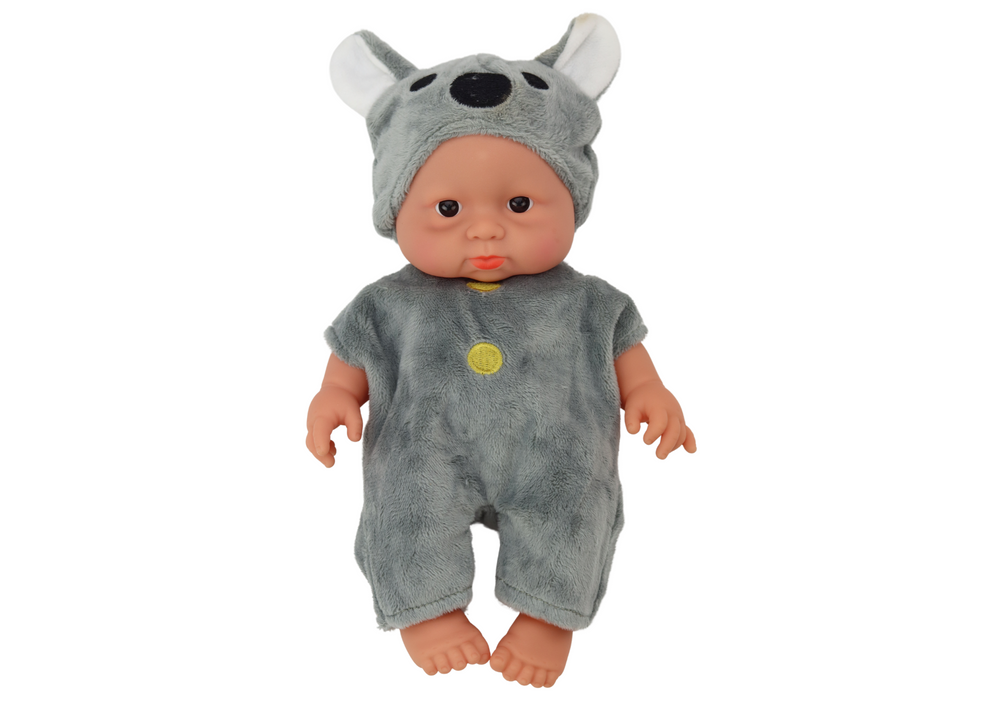 Lėlė pilka apranga lean toys