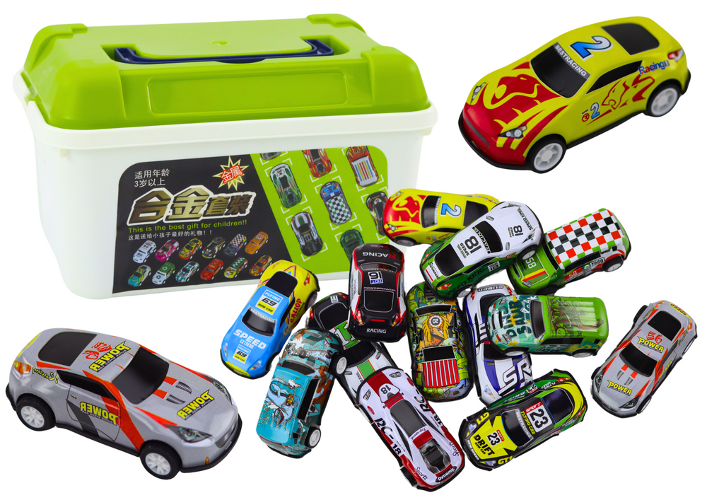 Automobilių rinkinys lagamine, 30 vnt.