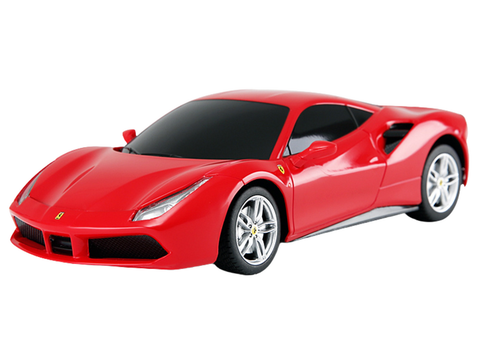 Nuotoliniu būdu valdomas ferrari 488 gtb modelis 1:24, raudonas