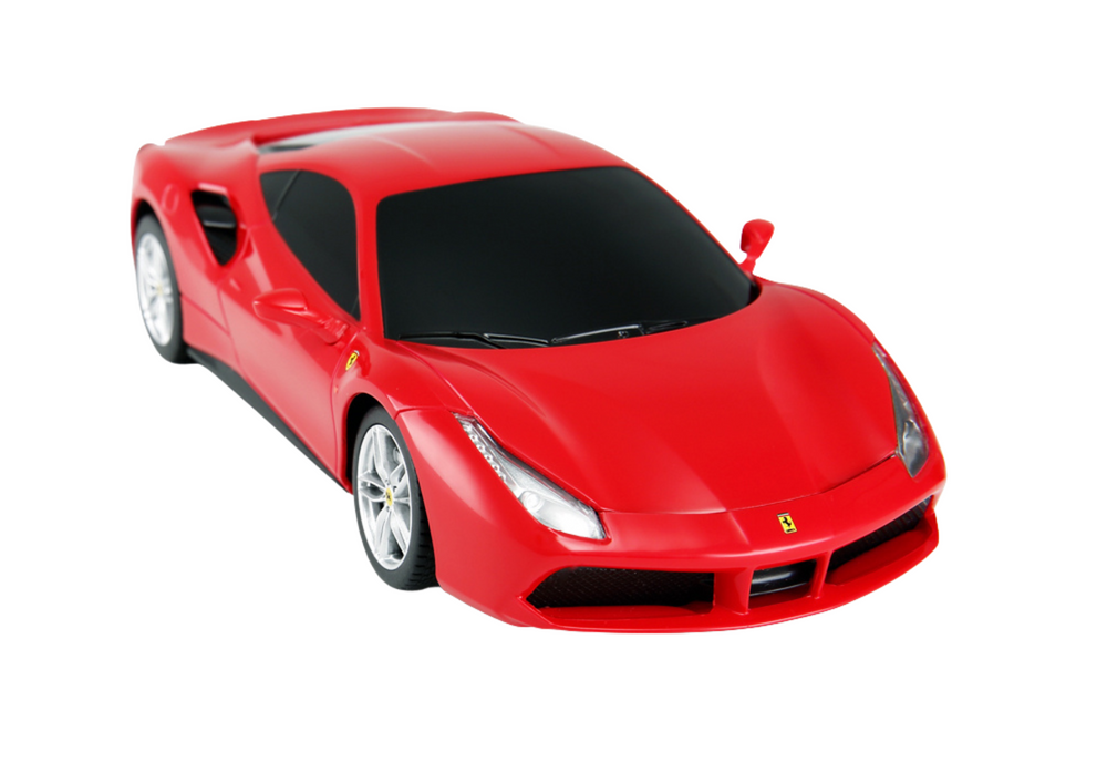 Nuotoliniu būdu valdomas ferrari 488 gtb modelis 1:24, raudonas