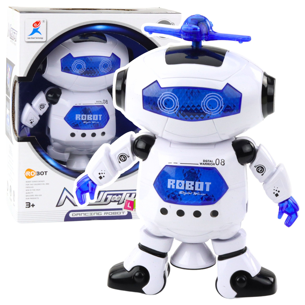 Elektroninis šokantis robotas su šviesomis ir garsais