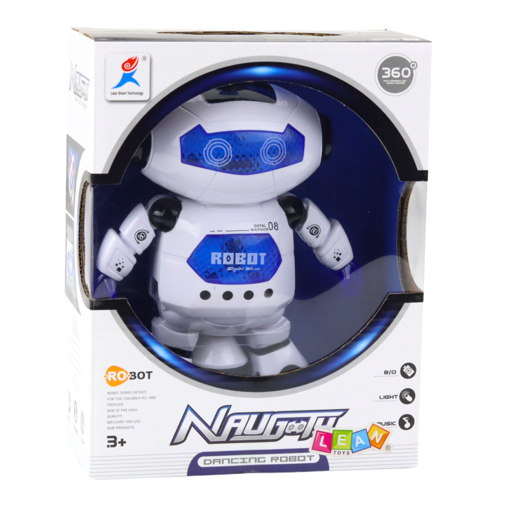 Elektroninis šokantis robotas su šviesomis ir garsais