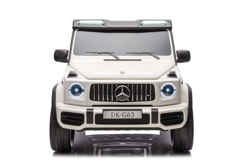 Didelis vaikiškas elektromobilis mercedes g63, baltas