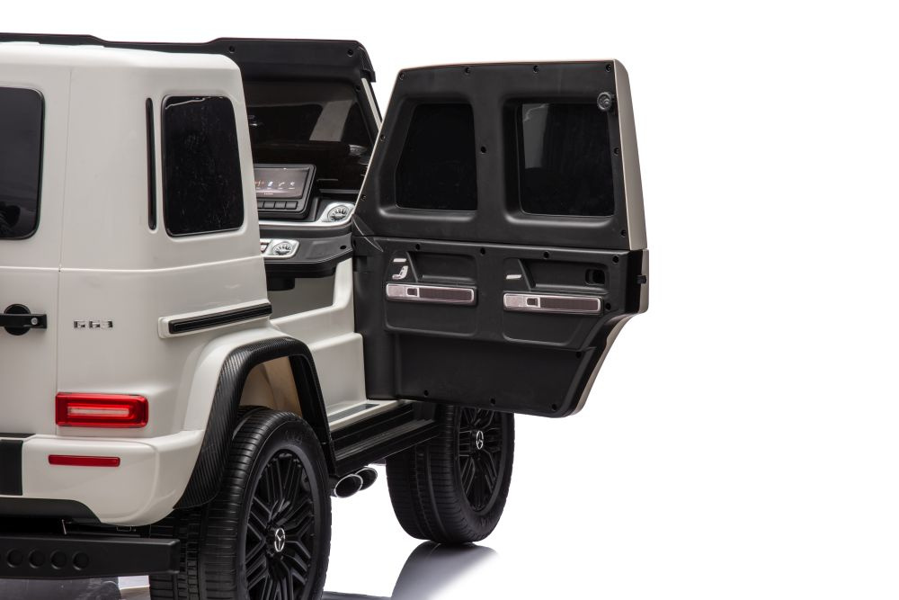 Didelis vaikiškas elektromobilis mercedes g63, baltas