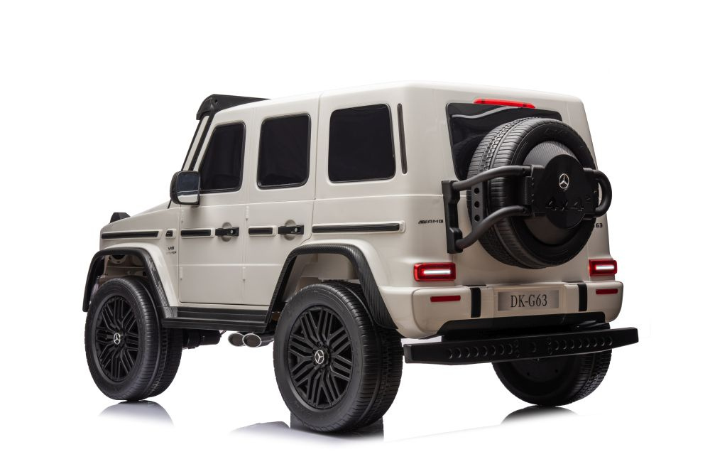 Didelis vaikiškas elektromobilis mercedes g63, baltas