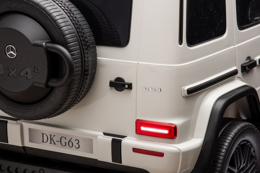 Didelis vaikiškas elektromobilis mercedes g63, baltas