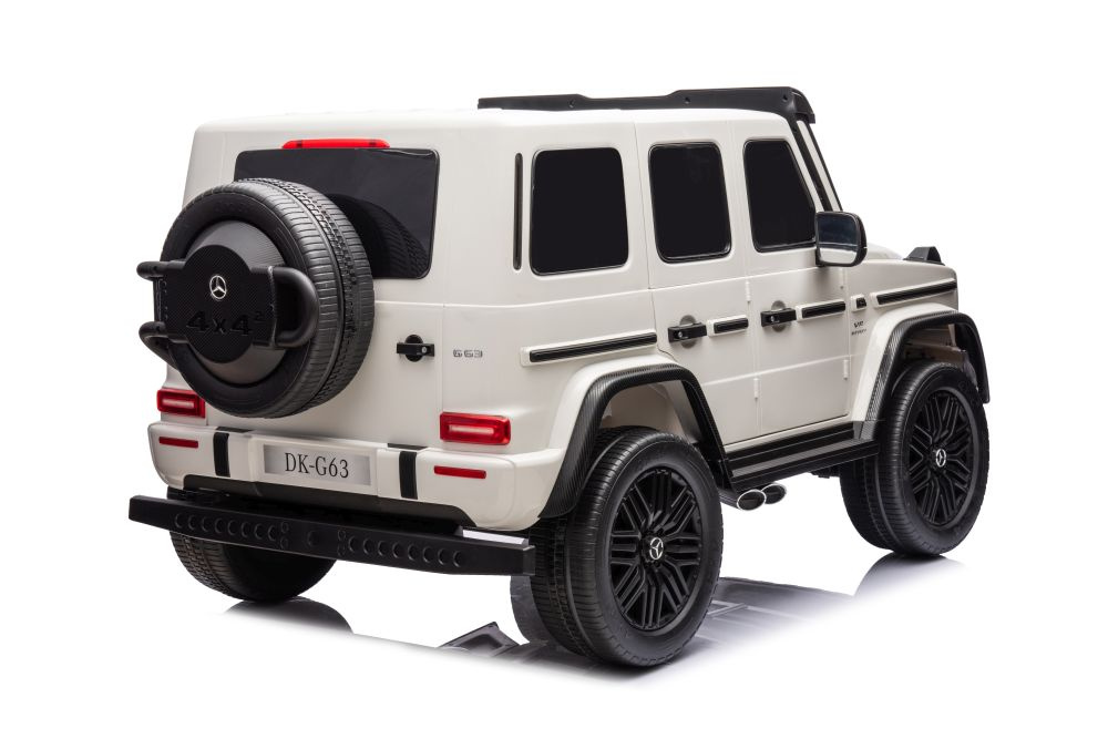 Didelis vaikiškas elektromobilis mercedes g63, baltas