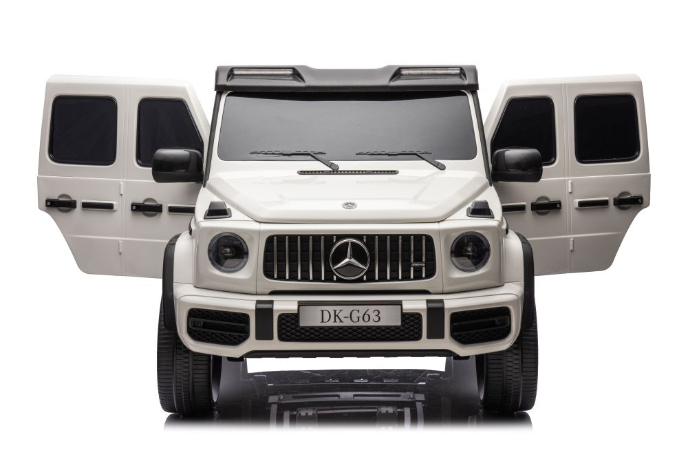 Didelis vaikiškas elektromobilis mercedes g63, baltas