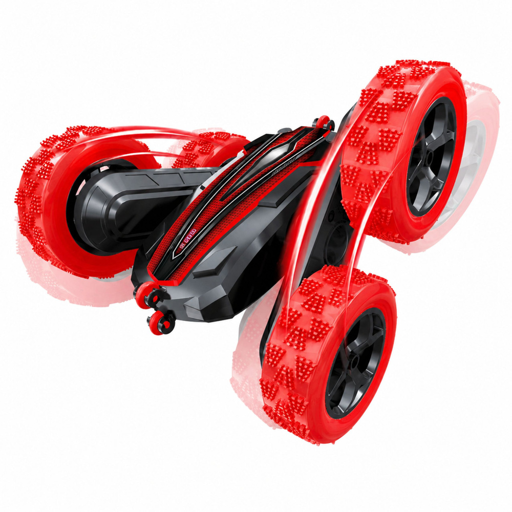 RC triukų automobilis raudonas