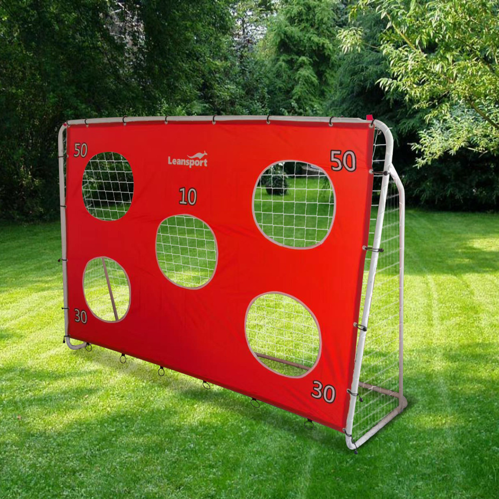 Futbolo vartai su taikiniu 213x152x75cm