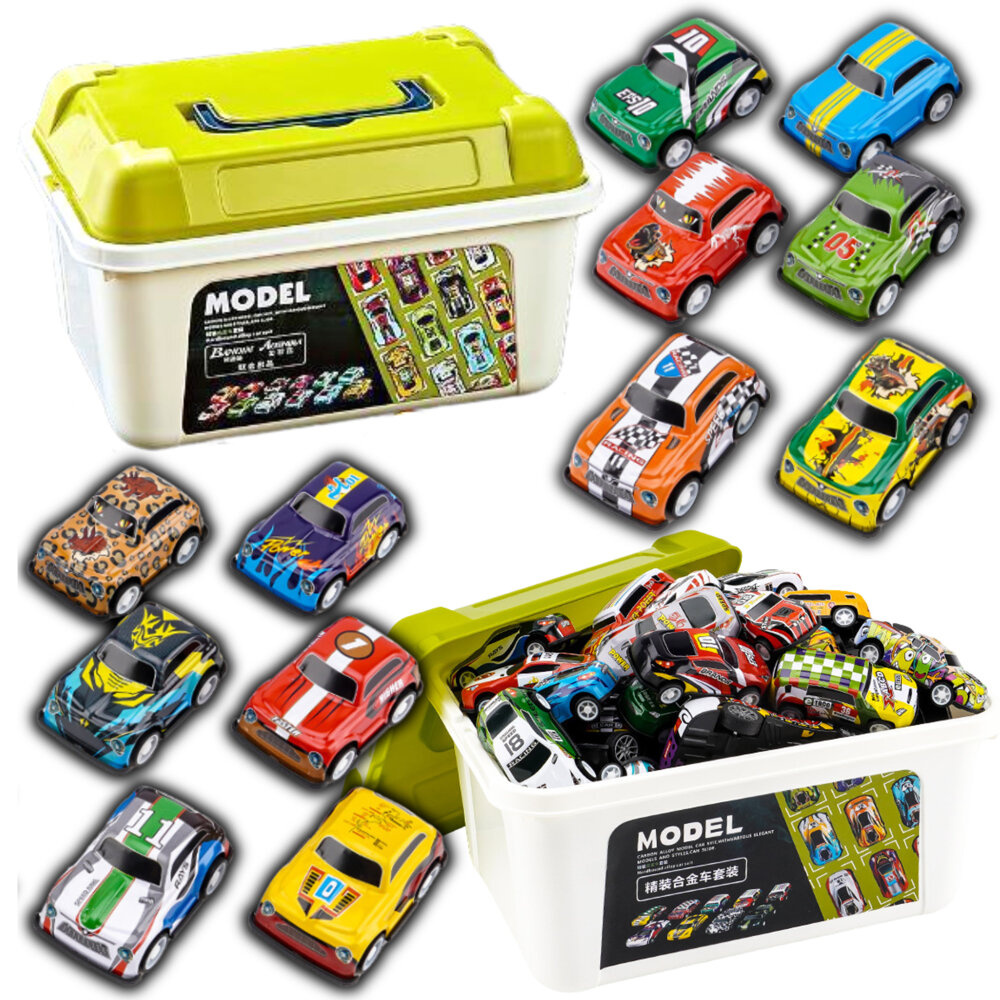 Automobilių rinkinys lagamine – 30 vnt.