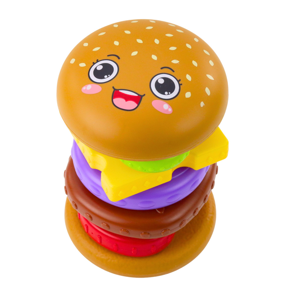 Dėlionė vaikams 7 dalių burgerio tema