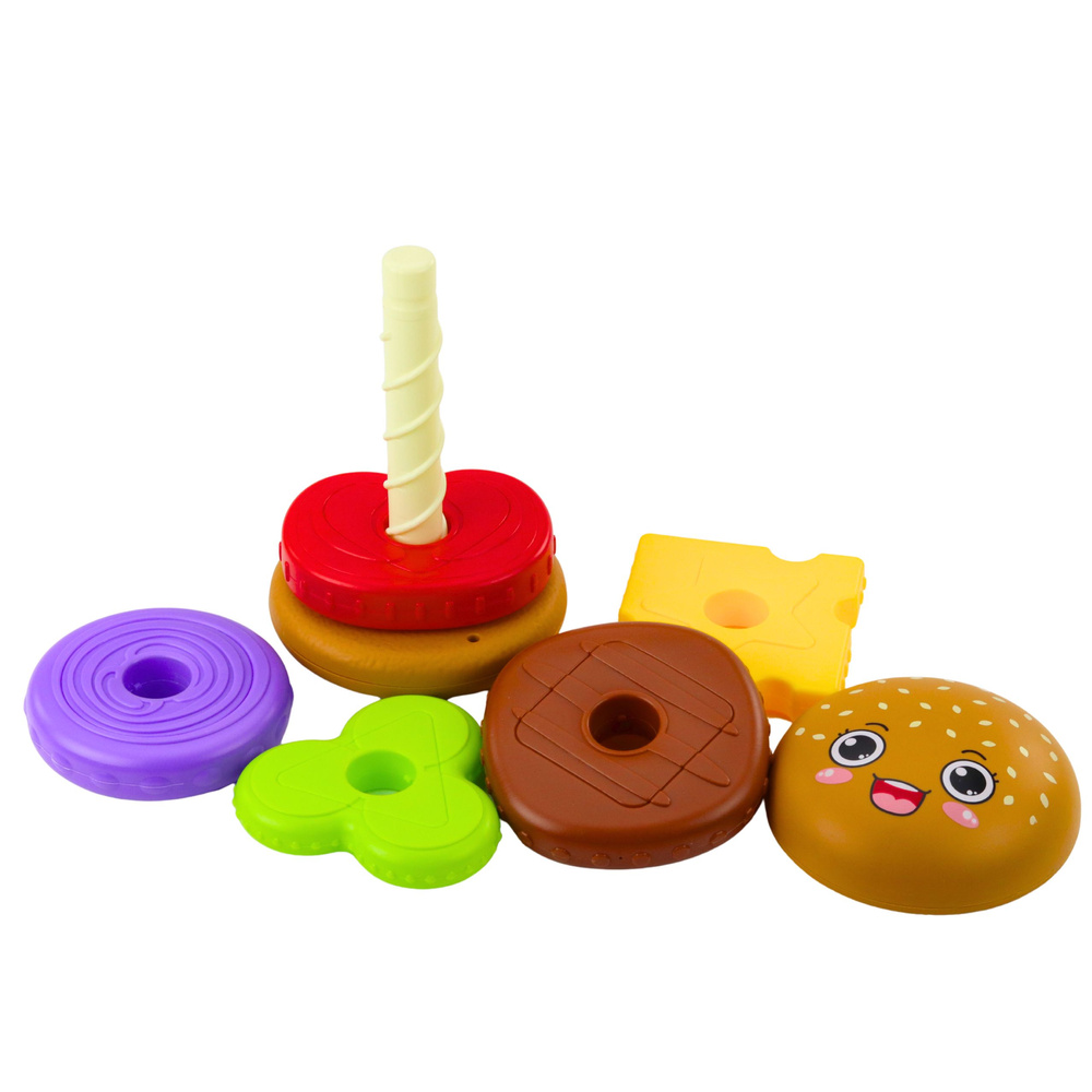 Dėlionė vaikams 7 dalių burgerio tema 2