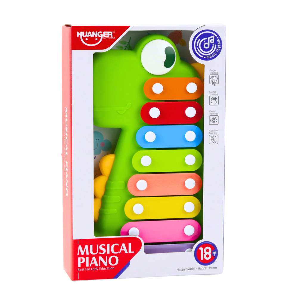 Dinozaurų formos muzikinės lėkštės su 8 plokštelėmis 2