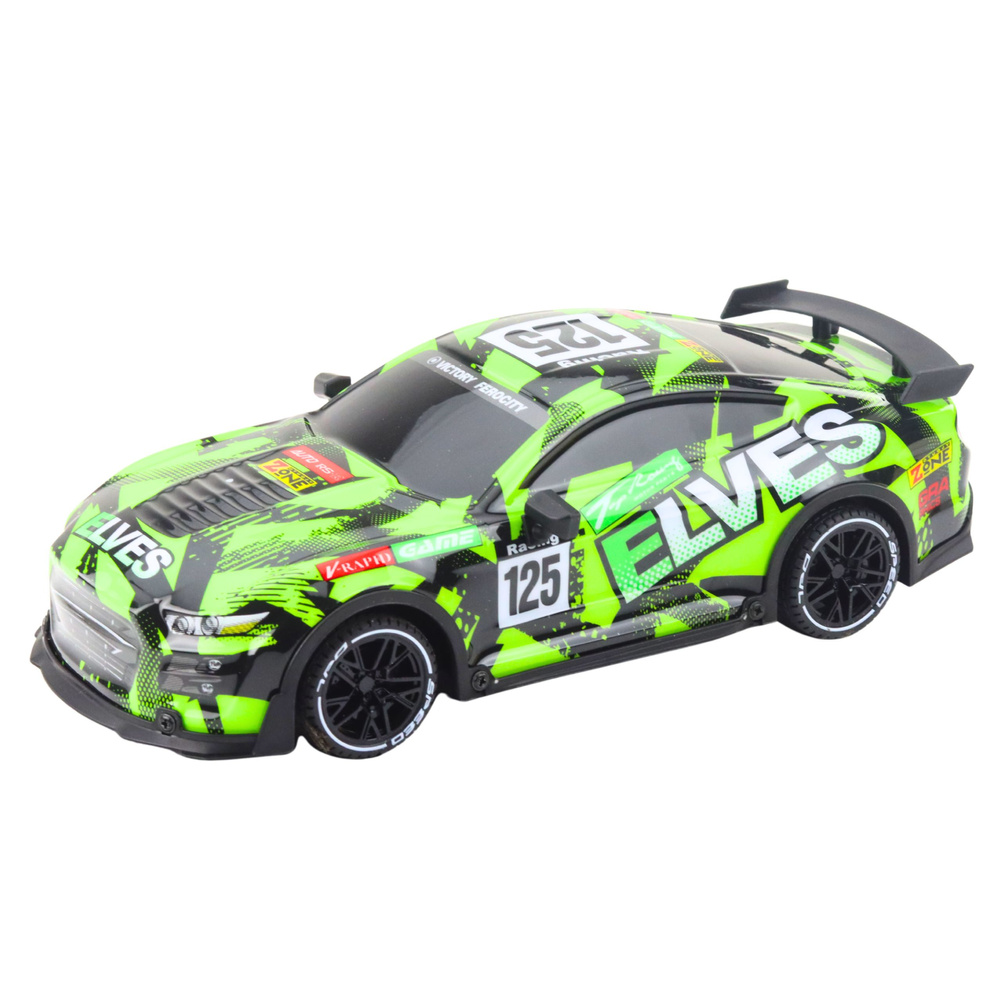 Nuotoliniu būdu valdomas sportinis automobilis, žalias, 25 cm 1