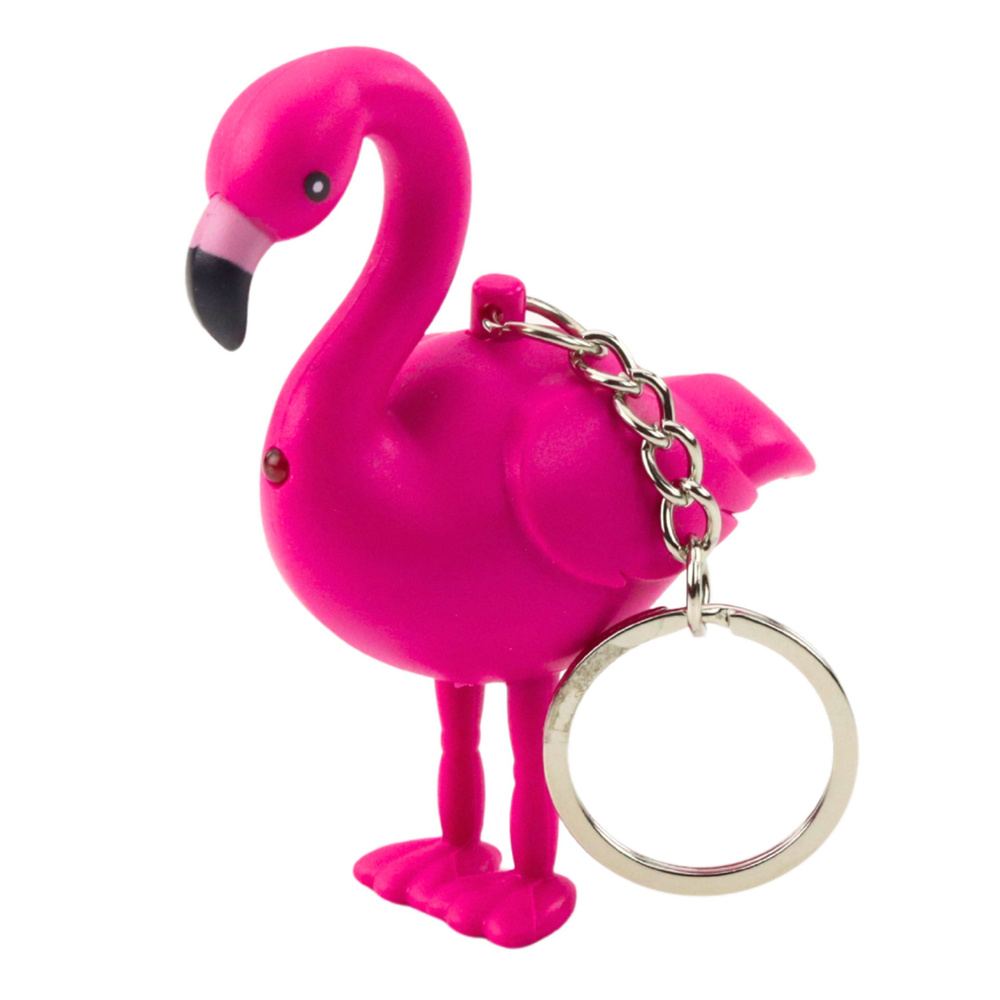 Flamingo formos led raktų pakabukas su garsu 1