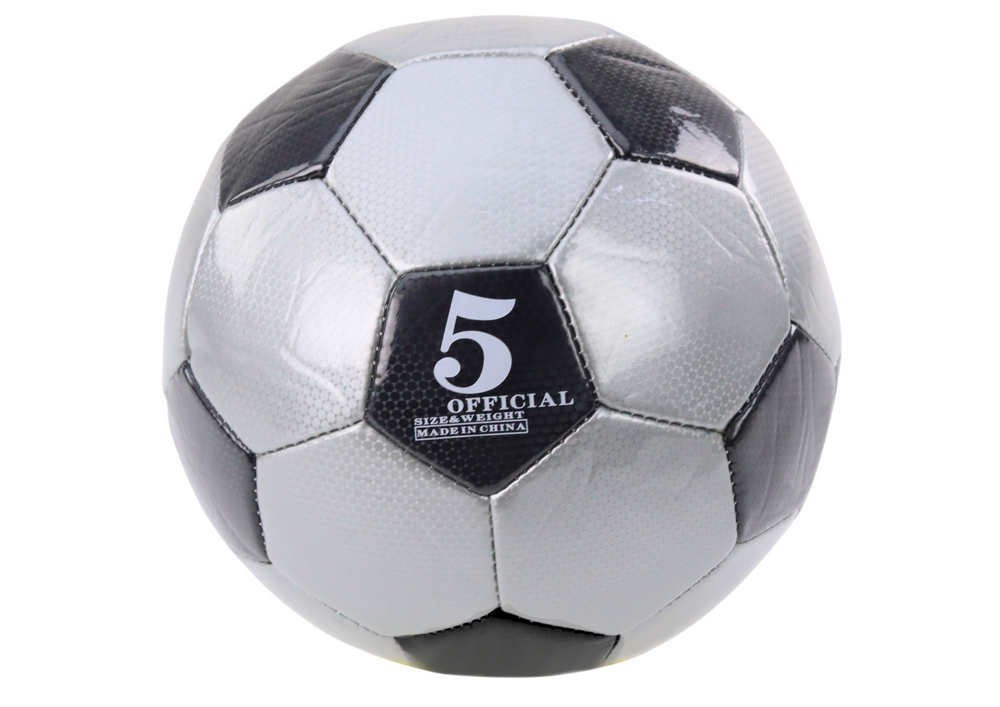 Klasikinis pilkas futbolo kamuolys, dydis 5