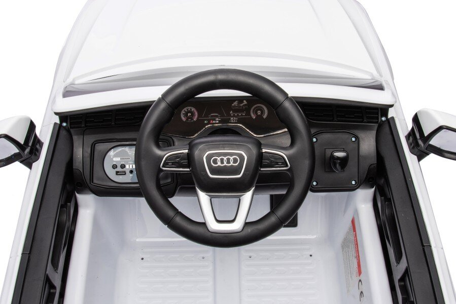 Akumuliatorinis automobilis audi q7 baltas