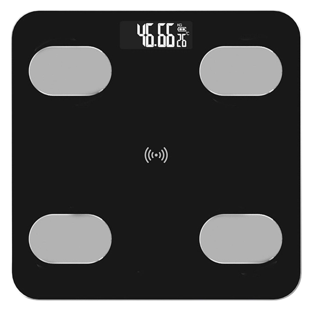 Elektroninės vonios svarstyklės su bluetooth funkcija ir led ekranu, 28x28 cm 1