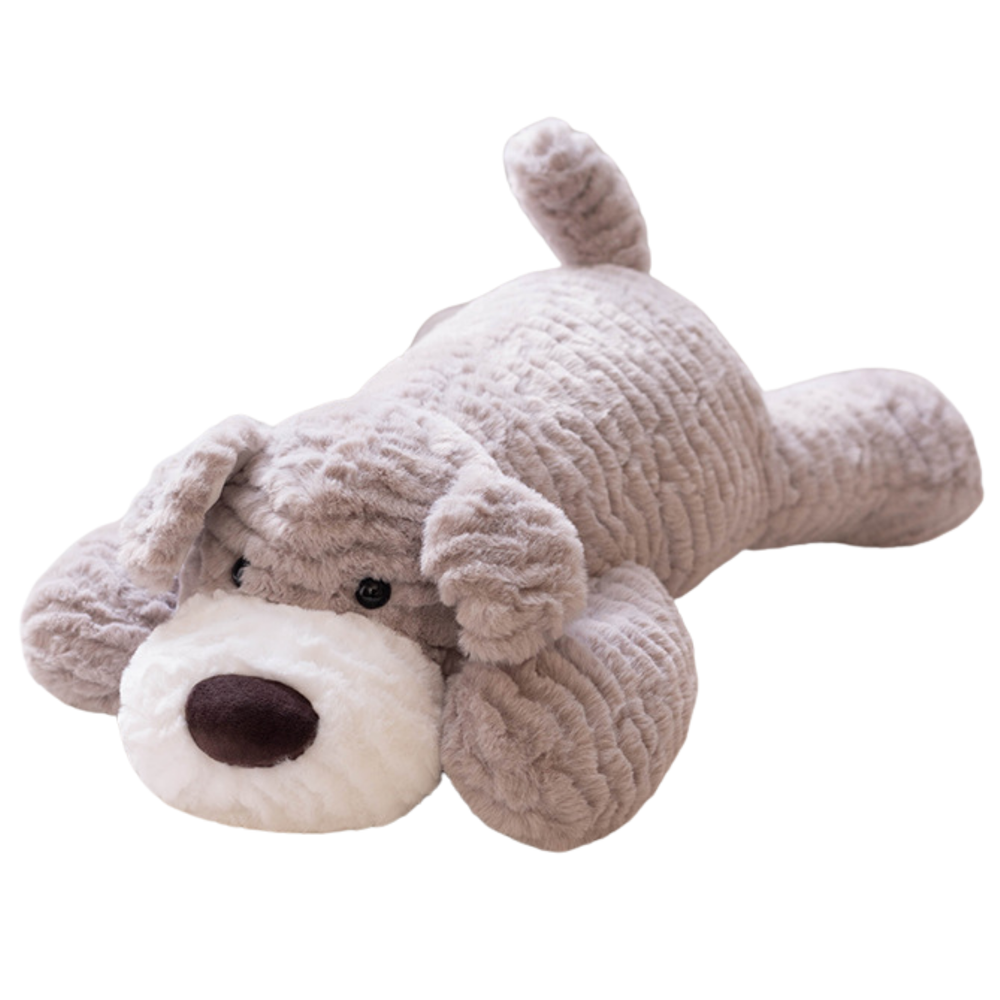 Pliušinis šuo šviesiai pilkas 30 cm