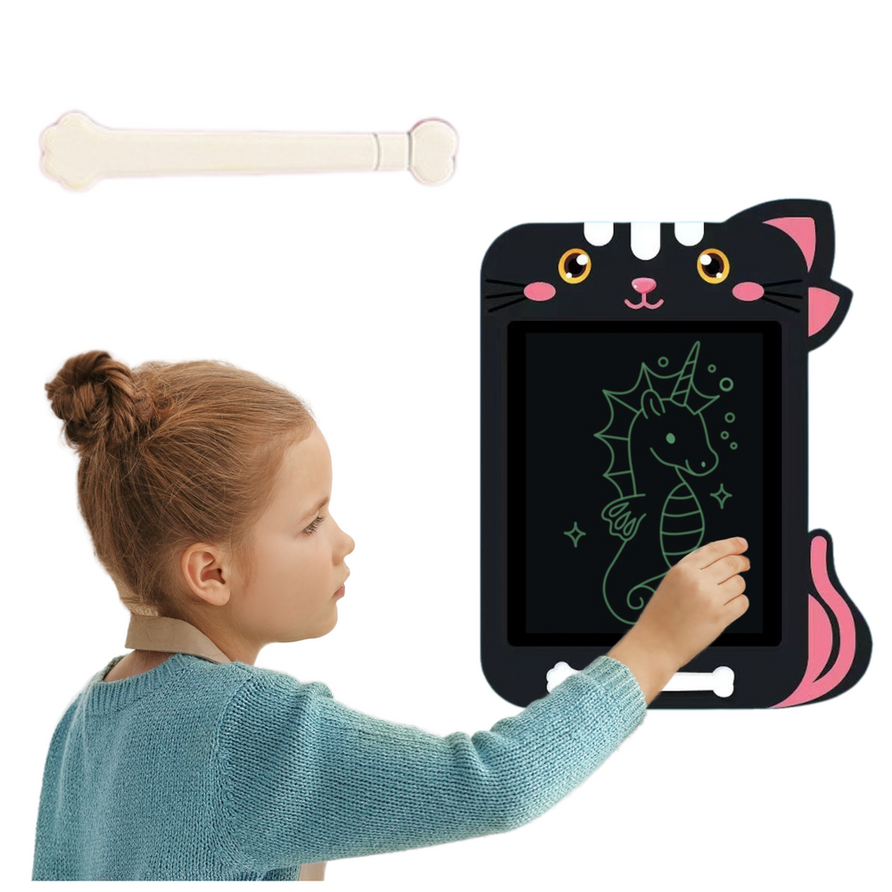 Grafine planšetė vaikams katės formos lcd ekranas
