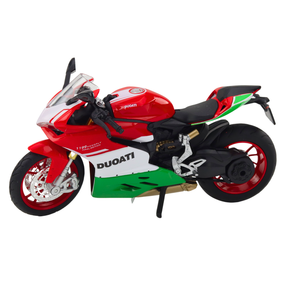 Metalinis sportinis motociklas 1:12 su šviesomis ir garsais