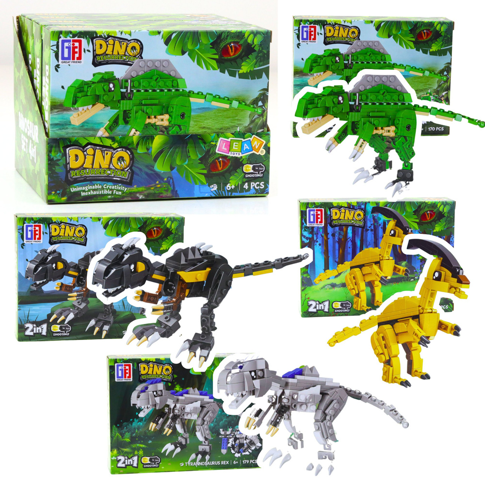 Konstruktorius Dinozauras ir Robotas 2-in-1, 153–179 dalių