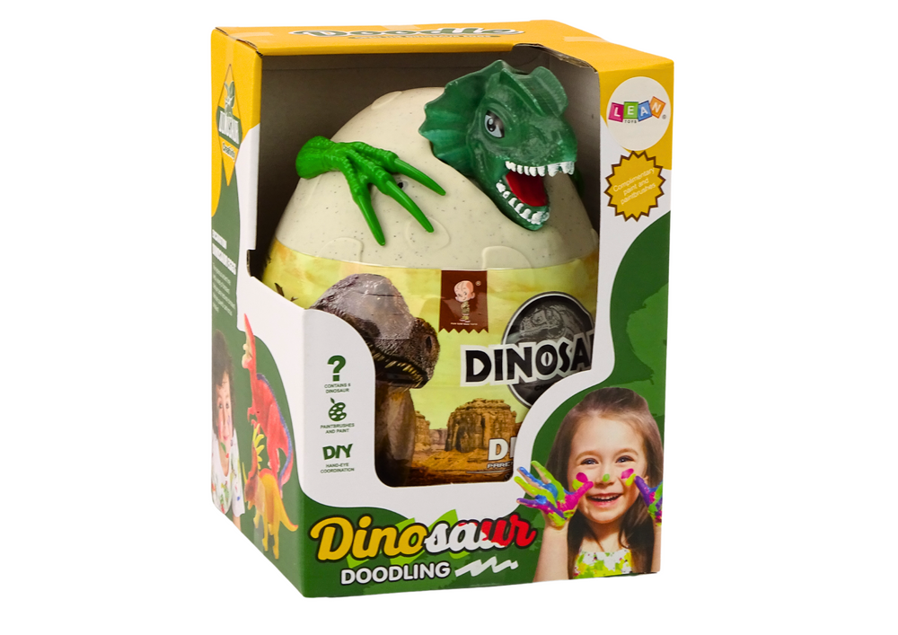 Spalvinimo rinkinys dinosauro kiaušinis lean toys