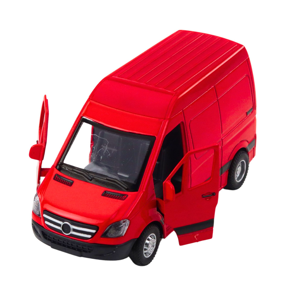 Metalinis kurjerio automobilis su šviesomis ir garsais, 12 x 6 x 7 cm