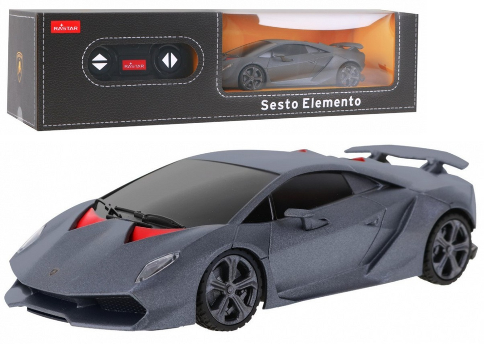 Nuotoliniu būdu valdomas lamborghini sesto elemento modelis 1:24, pilkas