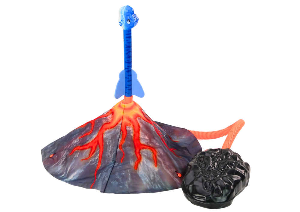 Žaislas raketų paleidimo rinkinys lean toys dinosaurs volcano