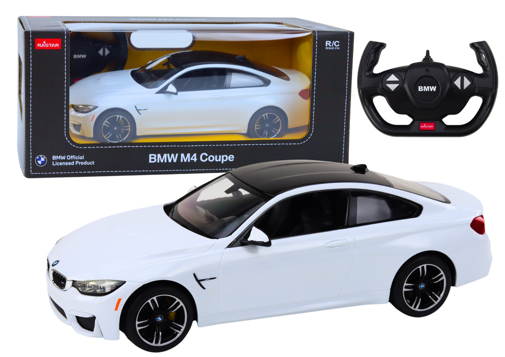 Bmw M4 Kupė 1:14 Nuotolinio Valdymo Automobilis, Baltas