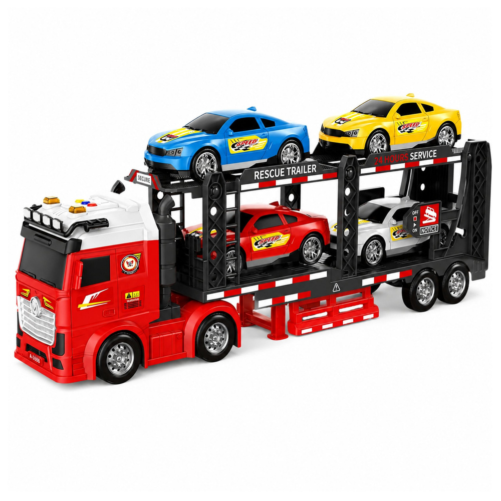 Transporteris su 4 automobiliais