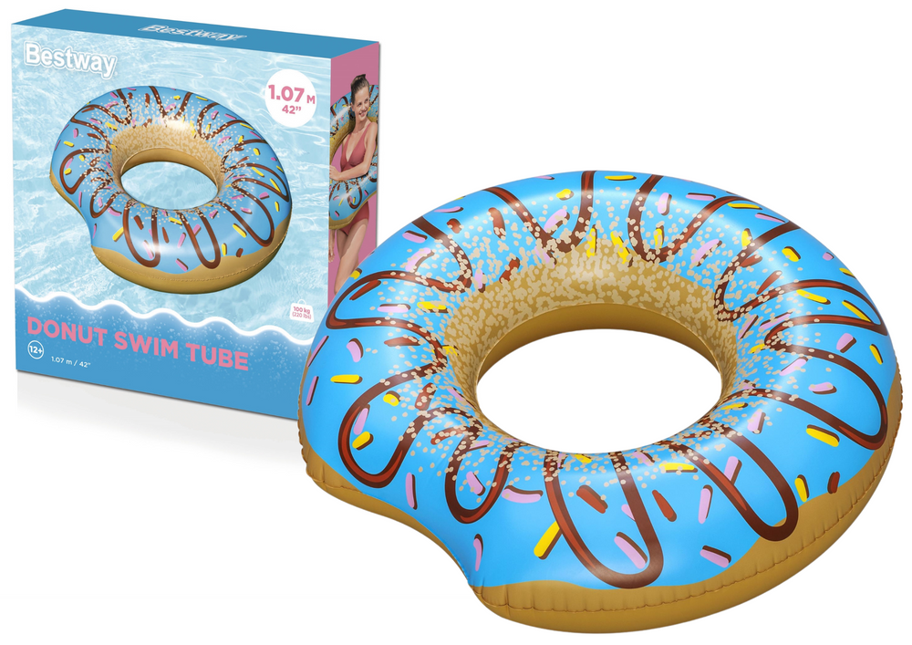 Donut formos plaukimo ratas 107 cm bestway 36118