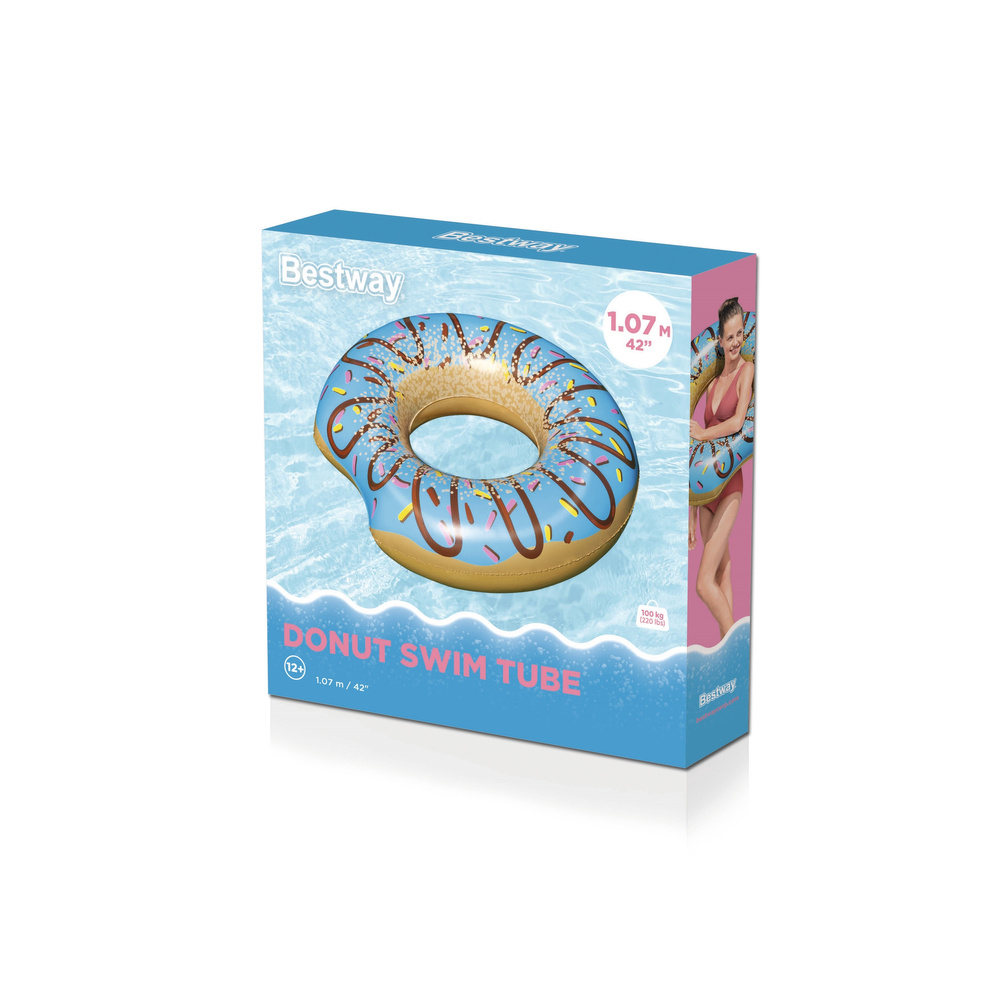 Donut formos plaukimo ratas 107 cm bestway 36118
