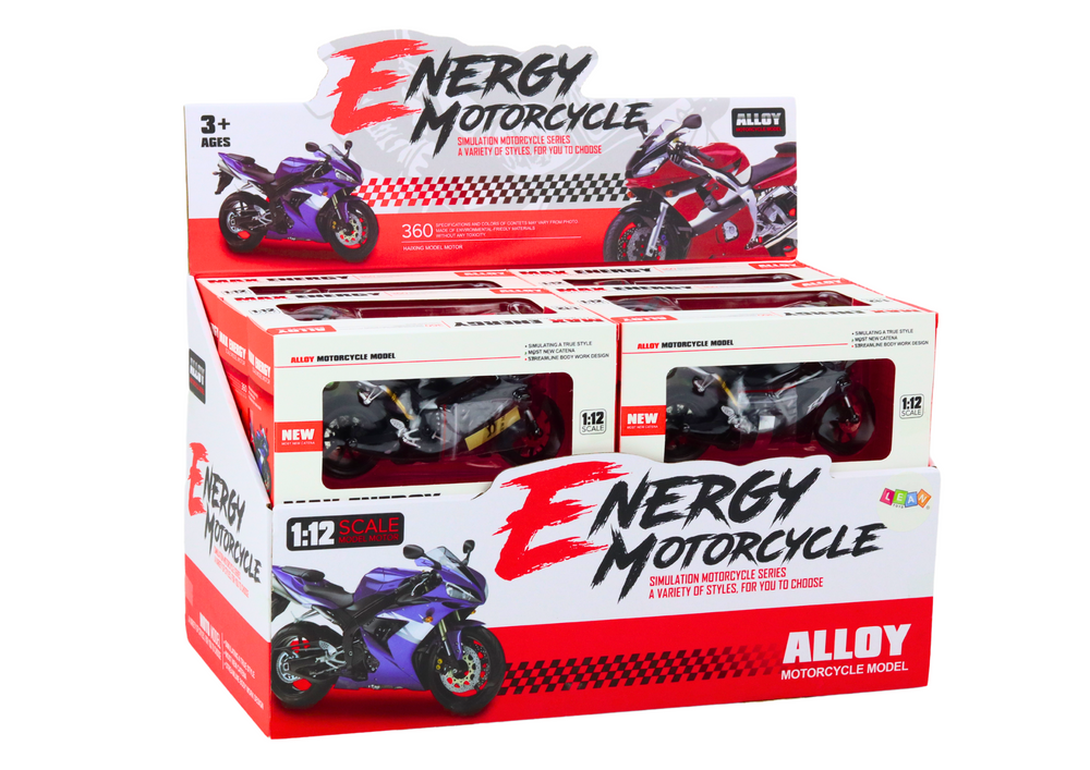 Sportinis motociklas 1:12 mastelio kolekcinis modelis