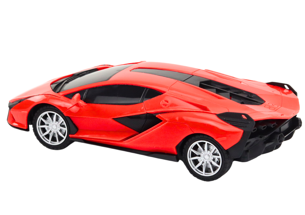 Nuotolinio valdymo raudonas sportinis automobilis 1:22