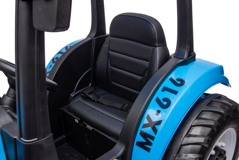 Elektromobilis traktorius lean cars , mėlynas