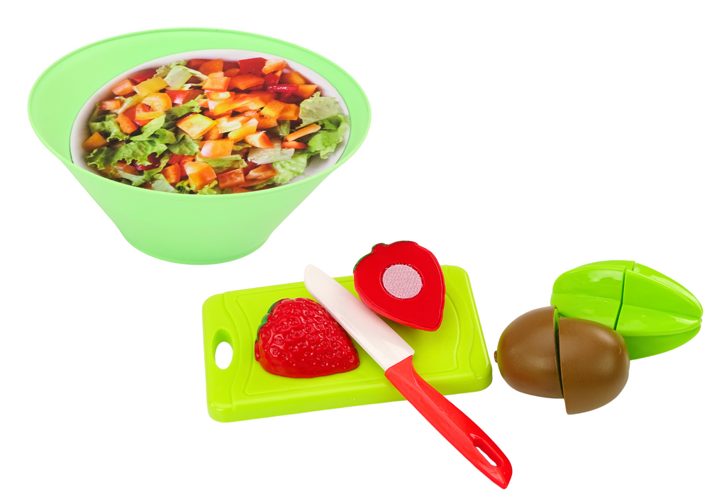 Stalo įrankiai ir maisto rinkinys leantoys, įvairių spalvų, 25 vnt. 2