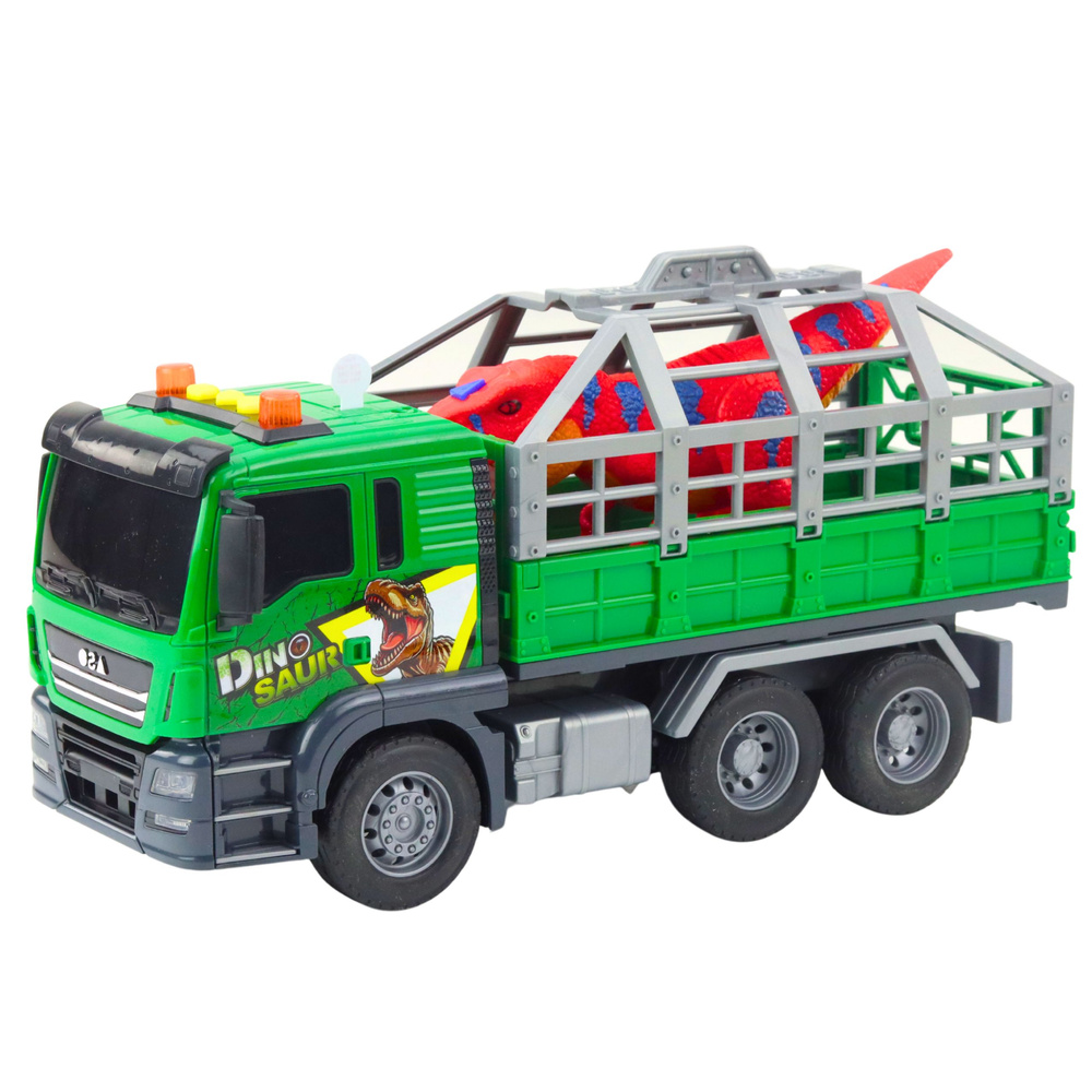 Dinozaurų transportavimo sunkvežimis su šviesomis ir garsais, 1:10, 31.5x17x11 cm 1