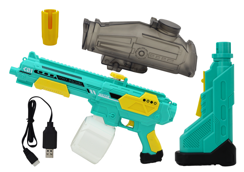 Įkraunamas vandens šautuvas lean toys, m416, 500 ml