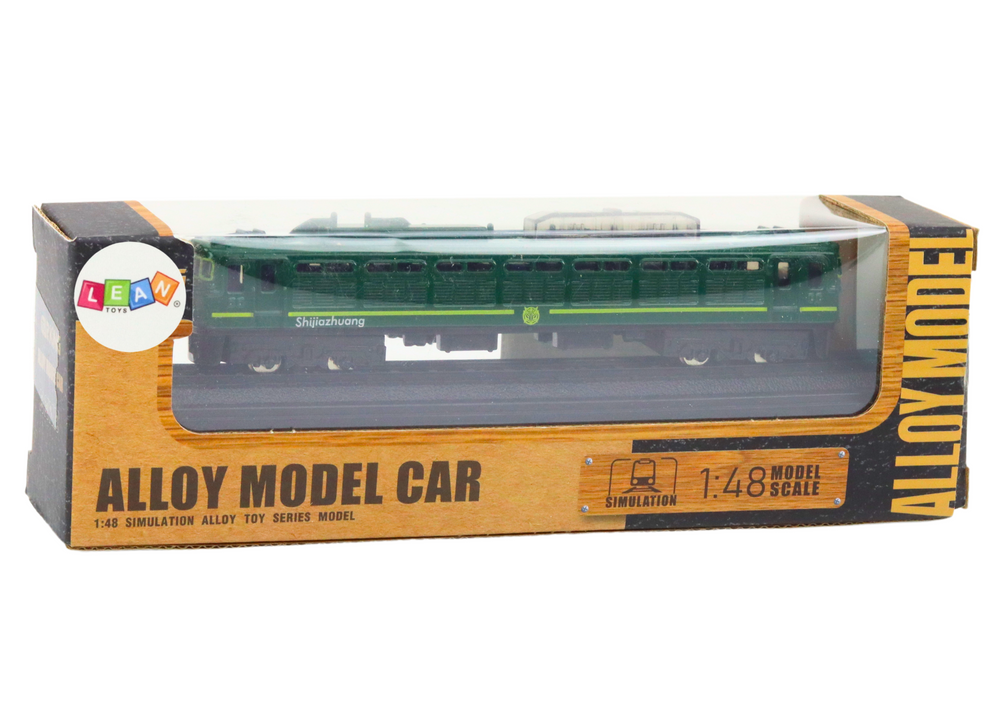 Modelinis traukinio vagonas 1:48 metalinis žalias