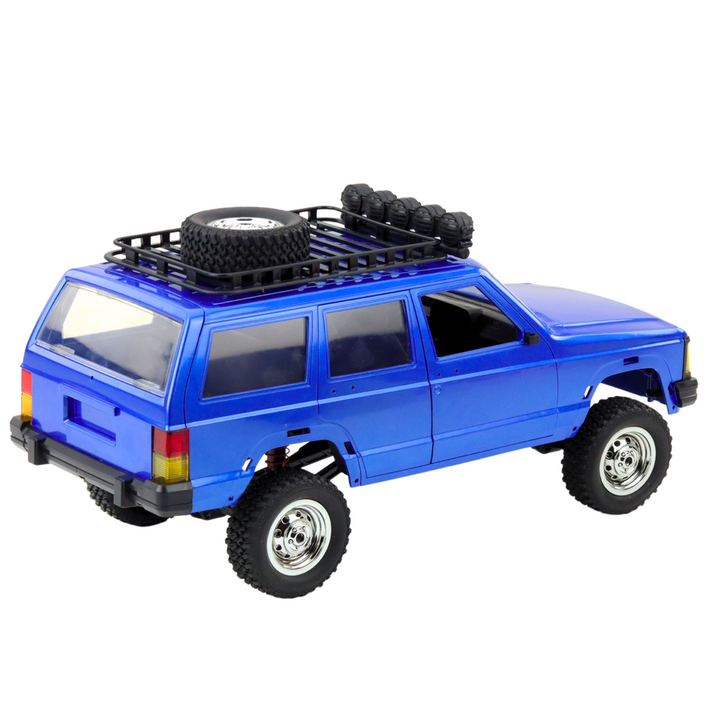 Nuotoliniu būdu valdomas automobilis mn78 4x4 1:12 mėlynas