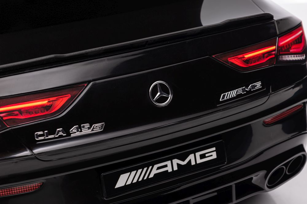 Vienvietis elektromobilis vaikams mercedes cla 45s amg, juodas